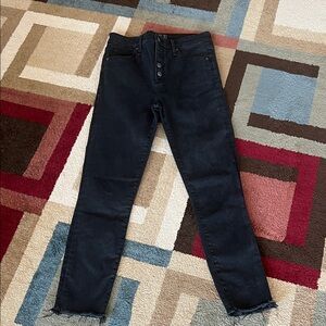 Abercrombie & Fitch Dark Blue Ankle Jeans